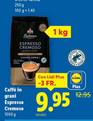 Caffè in grani Espresso ­Cremoso