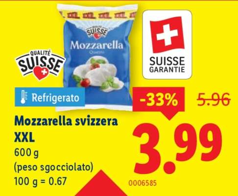Mozzarella svizzera XXL