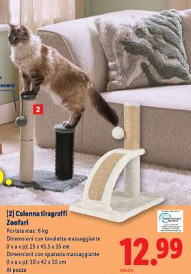 Colonna tiragraffi Zoofari