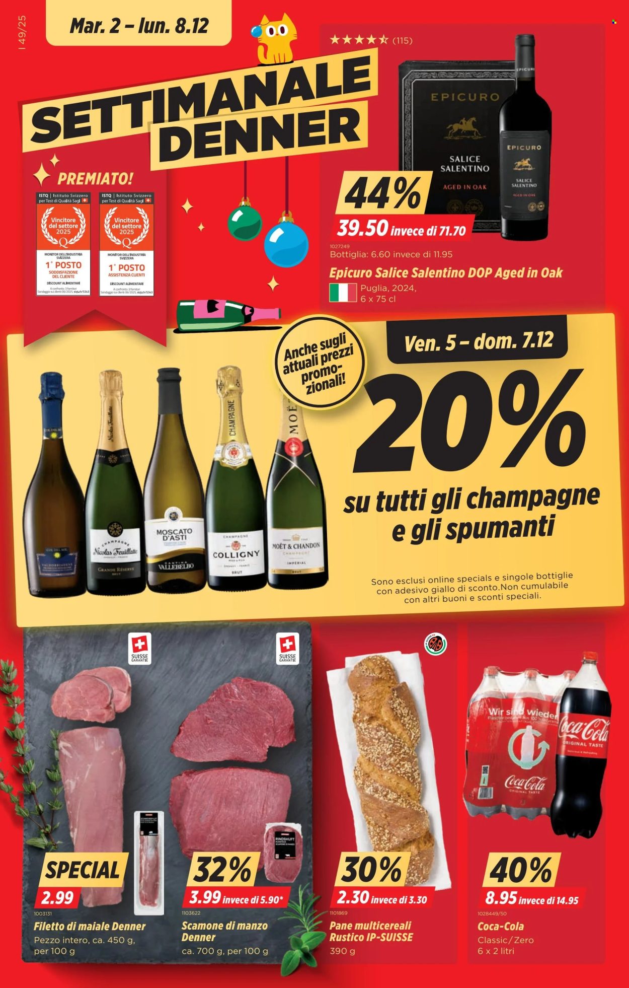 Volantino Denner - 2.12.2025 - 8.12.2025. Pagina 1. Pagina 1