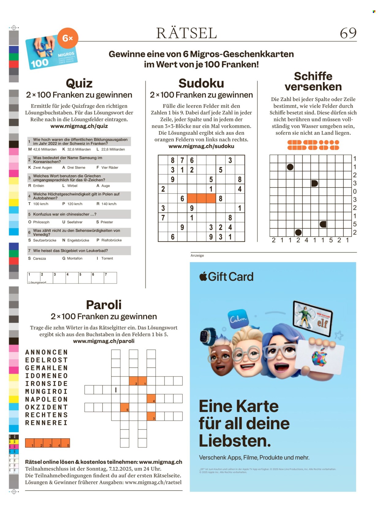 Volantino Migros - 2.12.2025 - 8.12.2025. Pagina 69. Pagina 69