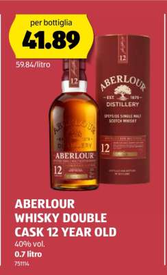 ABERLOUR WHISKY DOUBLE CASK 12 YEAR OLD