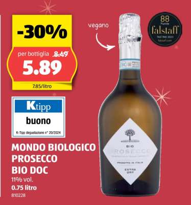 MONDO BIOLOGICO PROSECCO BIO DOC