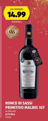 RONCO DI SASSI PRIMITIVO MALBEC IGT