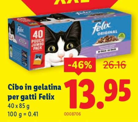 Cibo in gelatina per gatti Felix