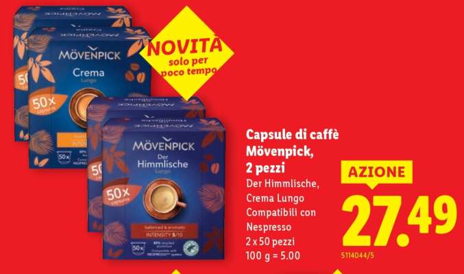 Capsule di caffè Mövenpick, 2 pezzi