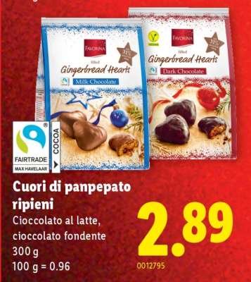 Cuori di panpepato ripieni