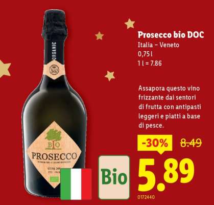 Prosecco bio DOC