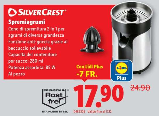 SilverCrest Spremiagrumi