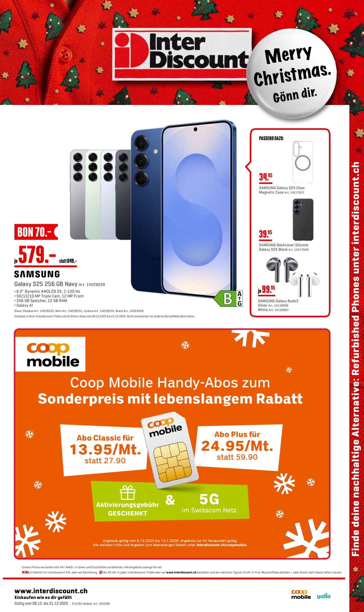 Volantino Interdiscount - 8.12.2025 - 21.12.2025. Pagina 1. Pagina 1