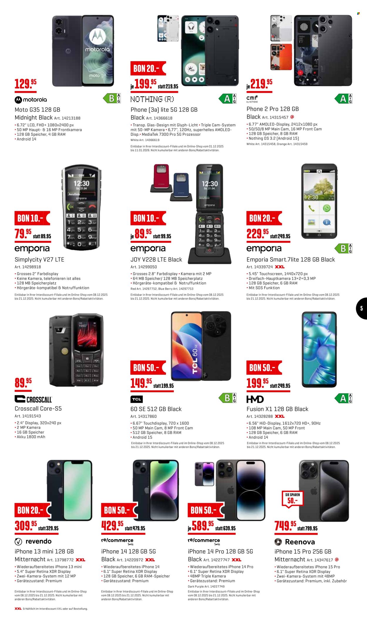 Volantino Interdiscount - 8.12.2025 - 21.12.2025. Pagina 5. Pagina 5