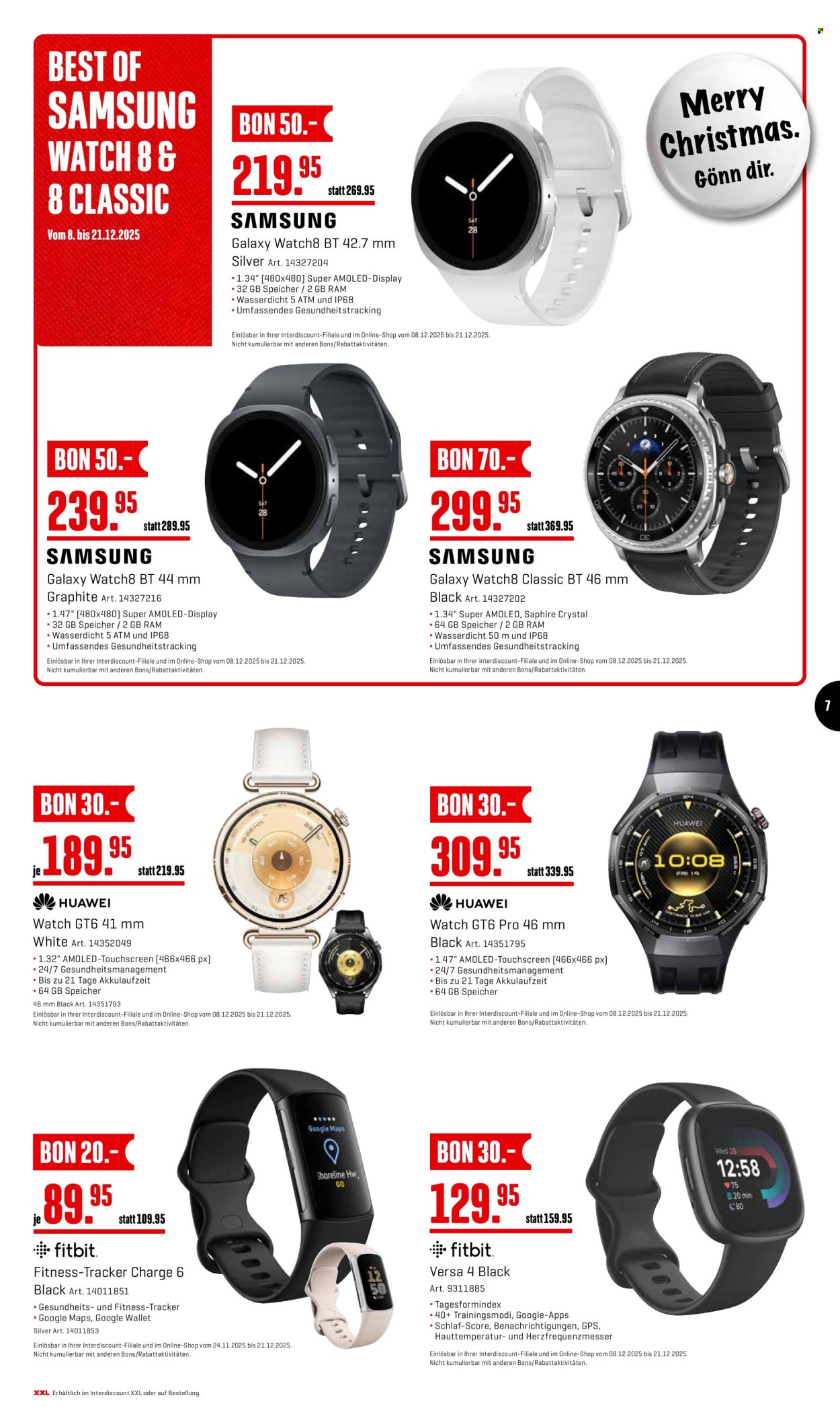 Volantino Interdiscount - 8.12.2025 - 21.12.2025. Pagina 7. Pagina 7