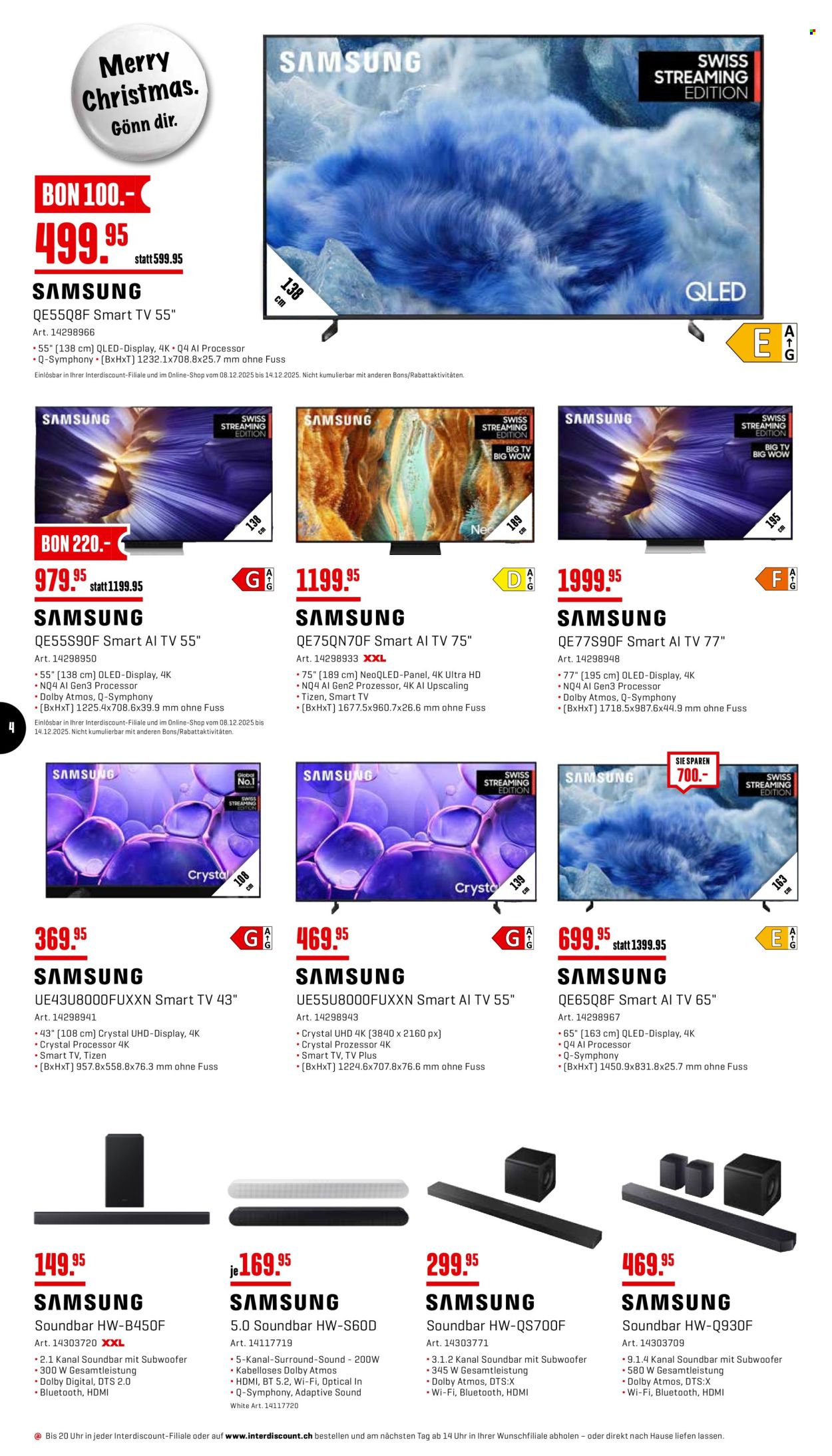 Volantino Interdiscount - 8.12.2025 - 21.12.2025. Pagina 4. Pagina 4