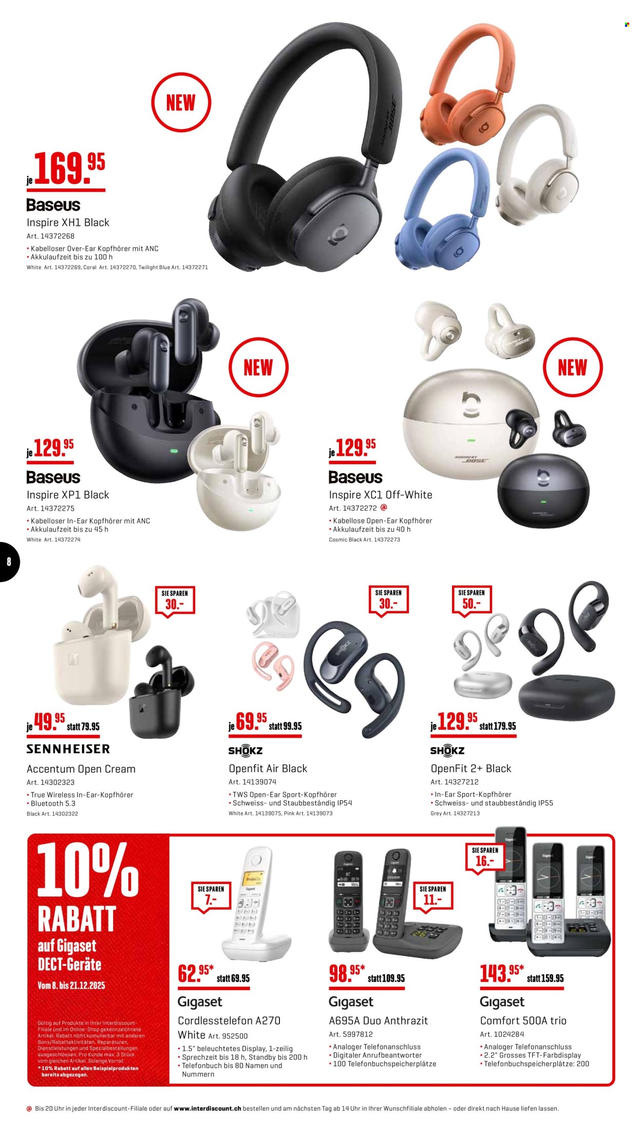 Volantino Interdiscount - 8.12.2025 - 21.12.2025. Pagina 8. Pagina 8