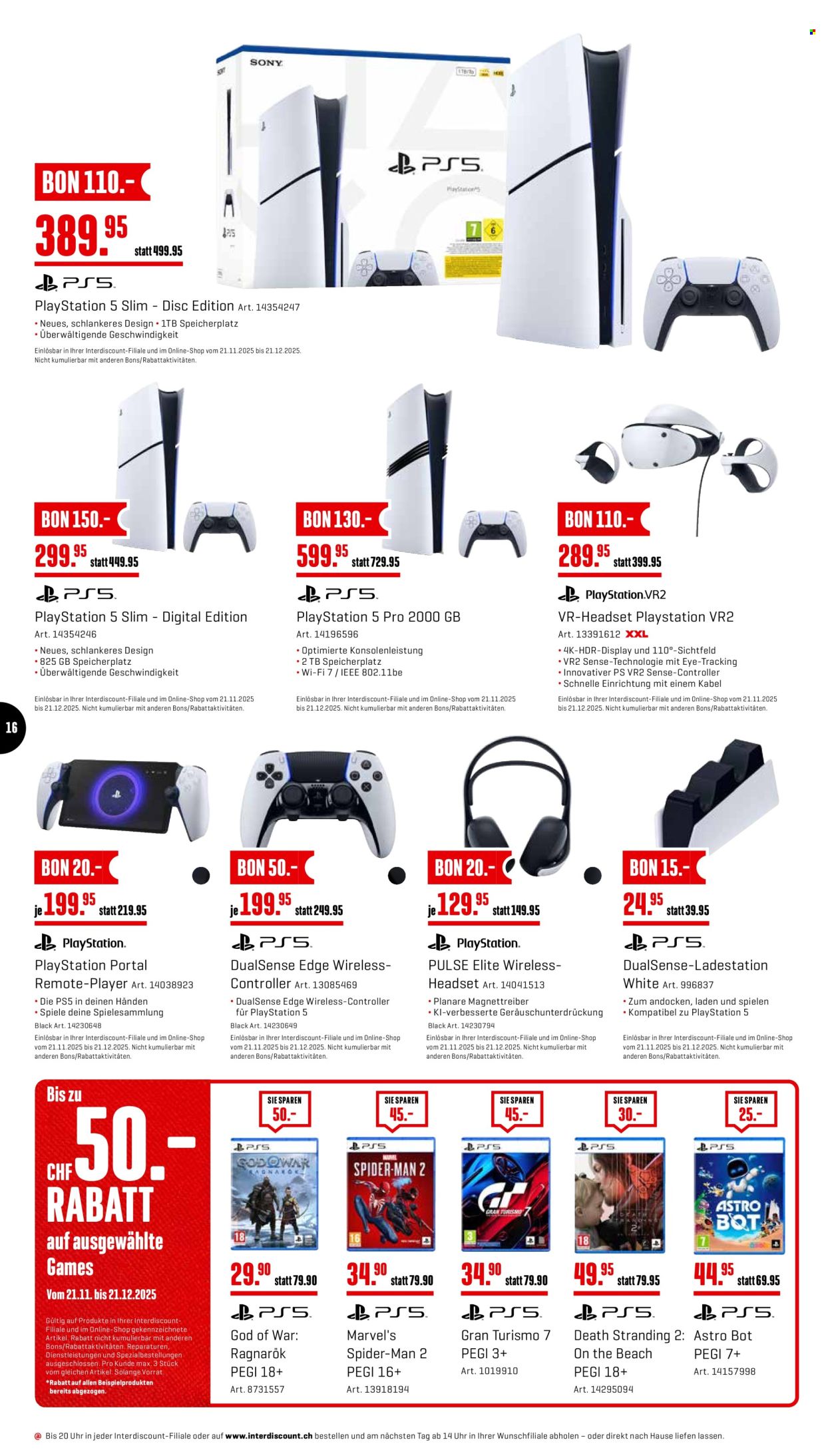 Volantino Interdiscount - 8.12.2025 - 21.12.2025. Pagina 16. Pagina 16