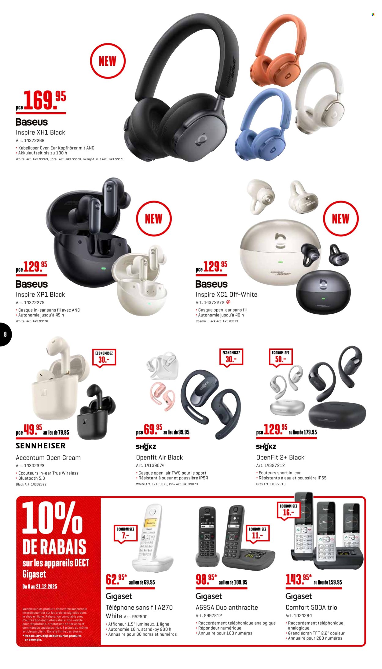 Volantino Interdiscount - 8.12.2025 - 21.12.2025. Pagina 8. Pagina 8