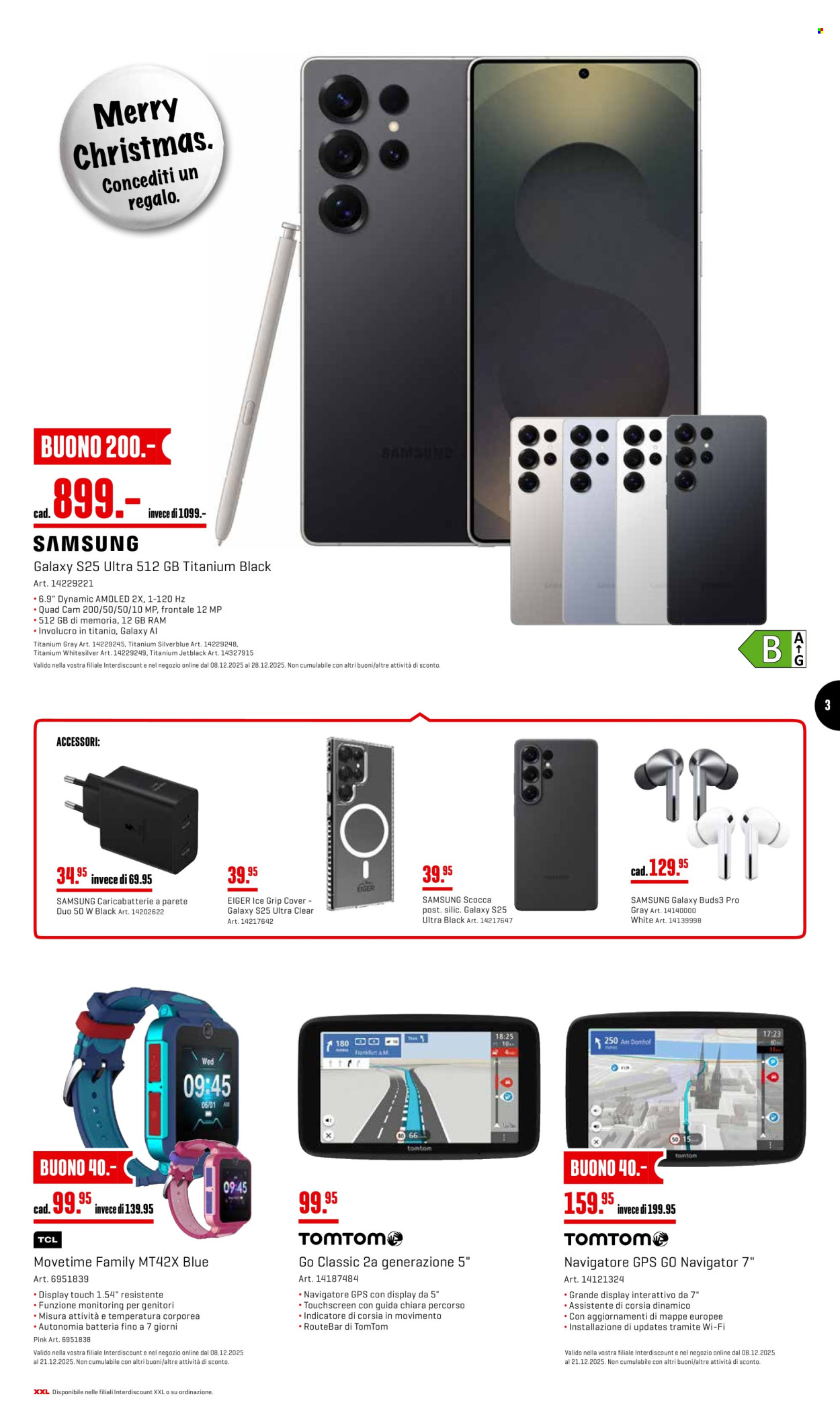 Volantino Interdiscount - 8.12.2025 - 21.12.2025. Pagina 3. Pagina 3