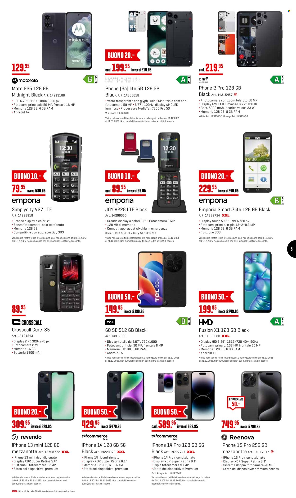 Volantino Interdiscount - 8.12.2025 - 21.12.2025. Pagina 5. Pagina 5