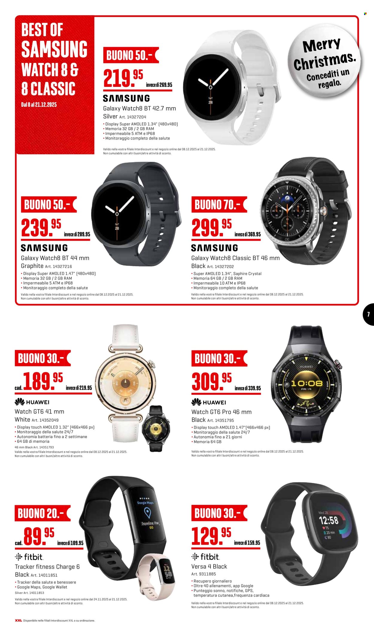 Volantino Interdiscount - 8.12.2025 - 21.12.2025. Pagina 7. Pagina 7