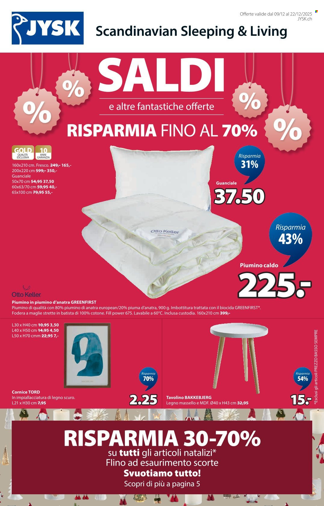 Volantino JYSK - 9.12.2025 - 22.12.2025. Pagina 1. Pagina 1