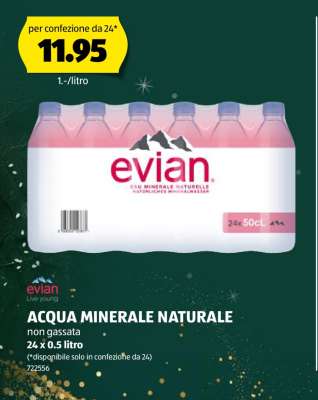evian ACQUA MINERALE NATURALE