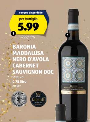 BARONIA MADDALUSA NERO D’AVOLA CABERNET SAUVIGNON DOC