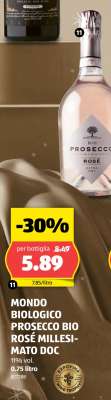 MONDO BIOLOGICO PROSECCO BIO ROSÉ MILLESIMATO DOC