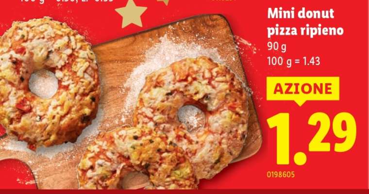 Mini donut pizza ripieno