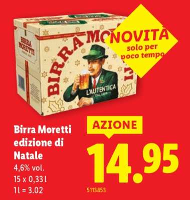 Birra Moretti edizione di Natale