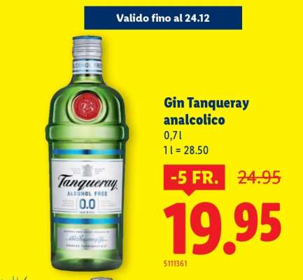 Gin Tanqueray analcolico