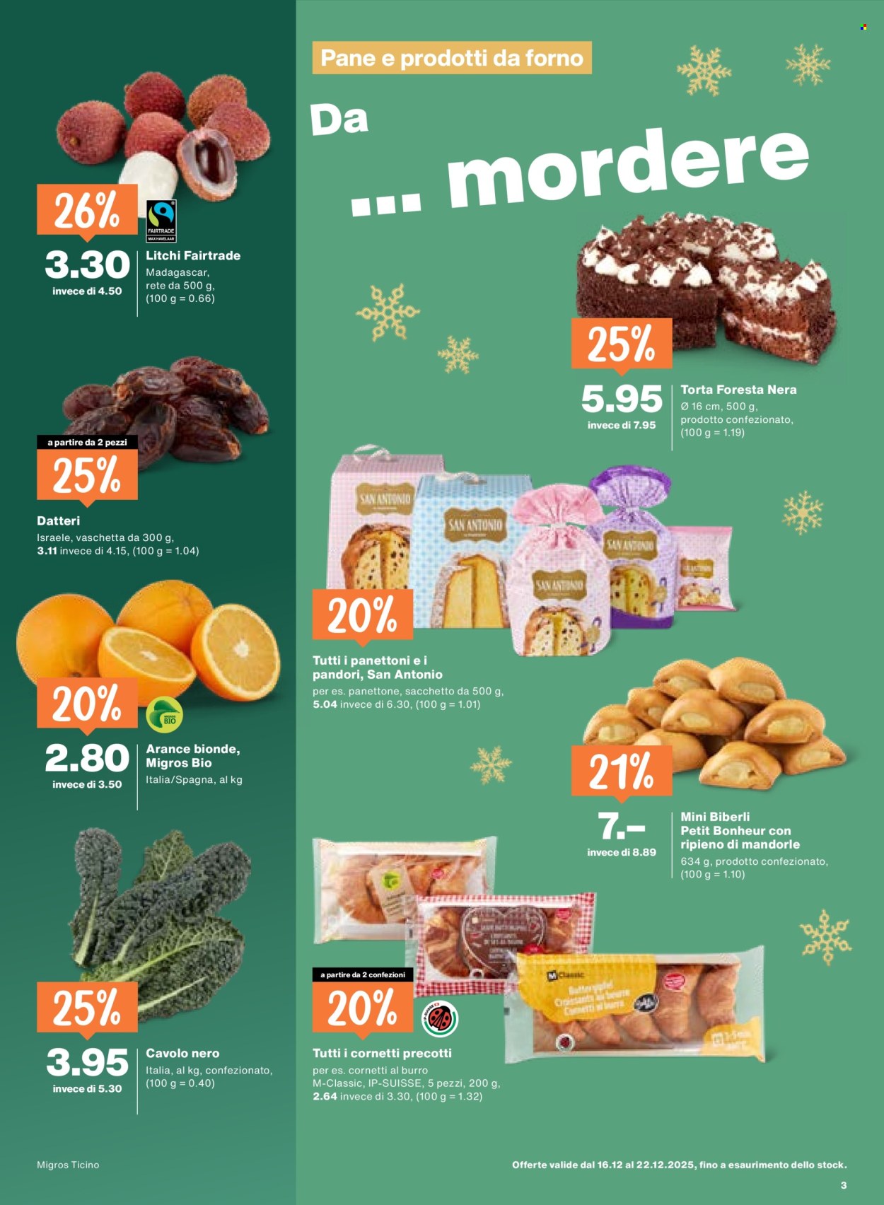 Volantino Migros - 16.12.2025 - 22.12.2025. Pagina 3. Pagina 3