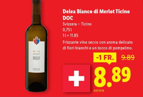 Delea Bianco di Merlot Ticino DOC