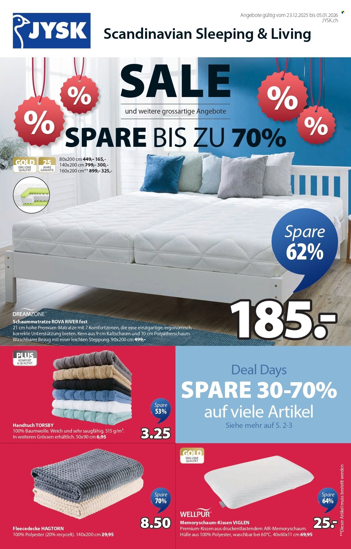 Volantino JYSK - 23.12.2025 - 5.1.2026. Pagina 1. Pagina 1