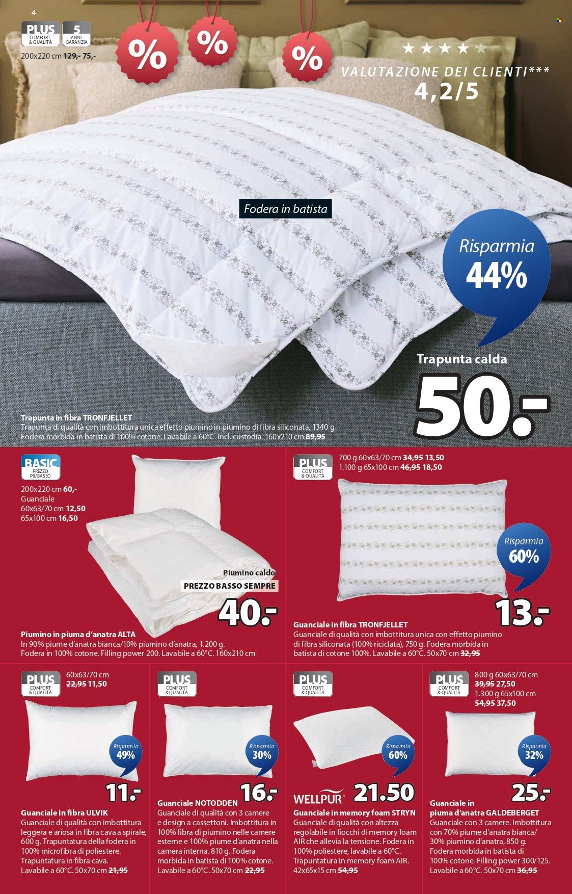 Volantino JYSK - 23.12.2025 - 5.1.2026. Pagina 4. Pagina 4