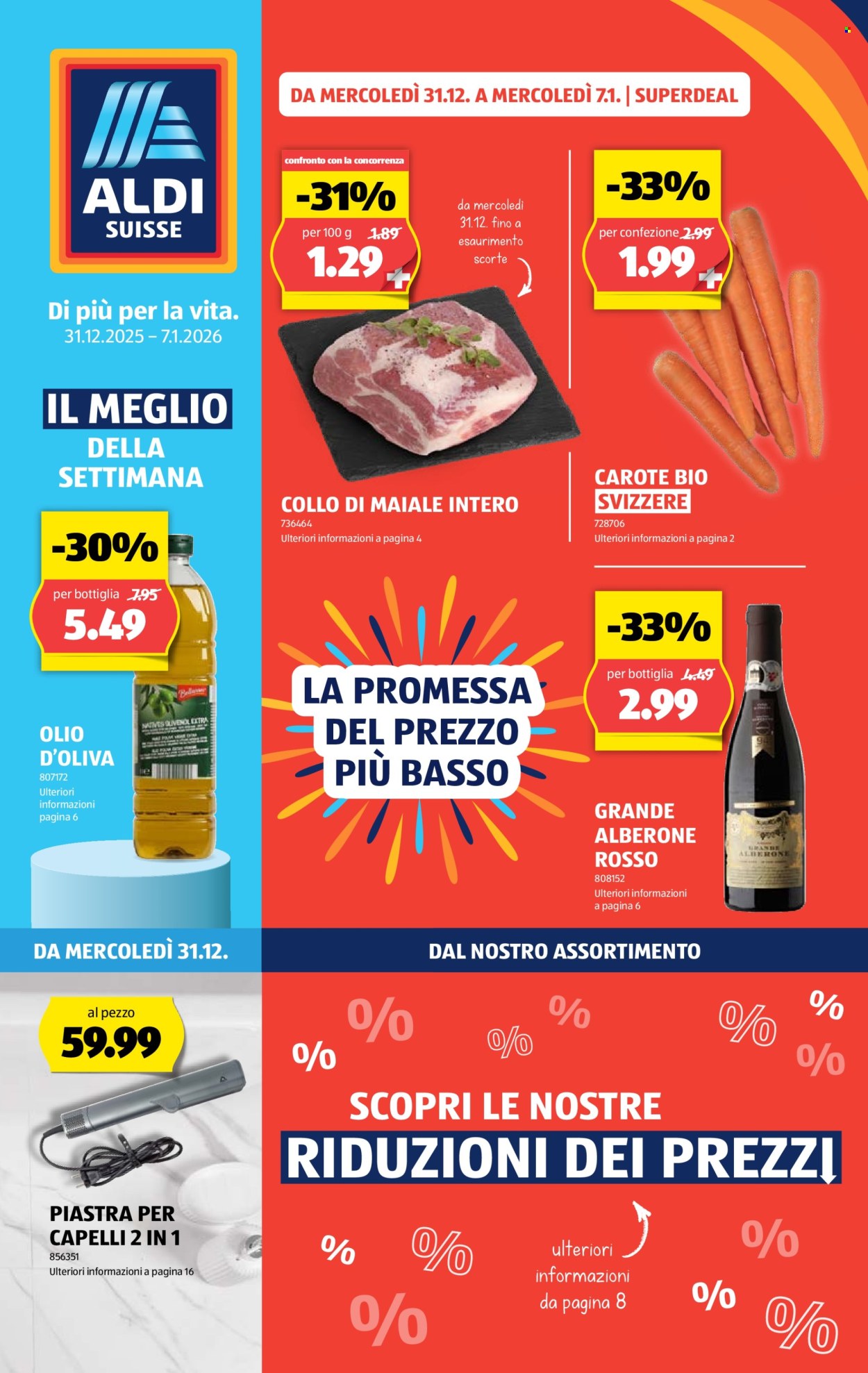 Volantino Aldi - 31.12.2025 - 7.1.2026. Pagina 1. Pagina 1