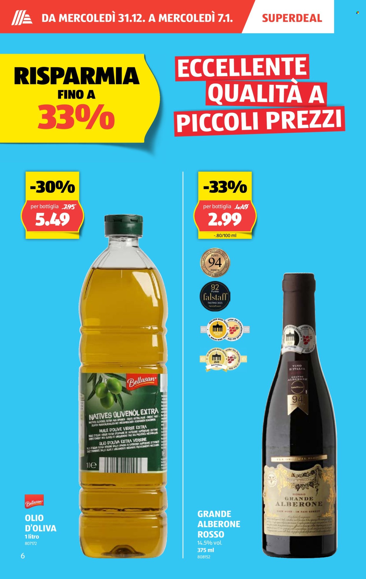 Volantino Aldi - 31.12.2025 - 7.1.2026. Pagina 6. Pagina 6