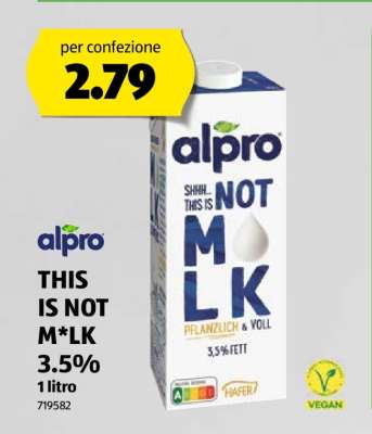alpro THIS IS NOT M*LK 3.5%