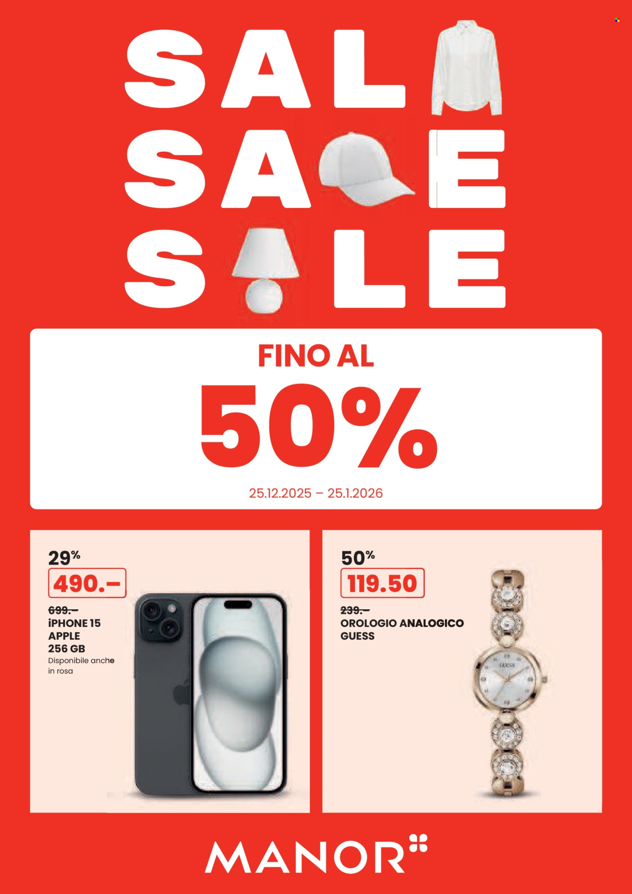 Volantino Manor - 25.12.2025 - 25.1.2026. Pagina 1. Pagina 1