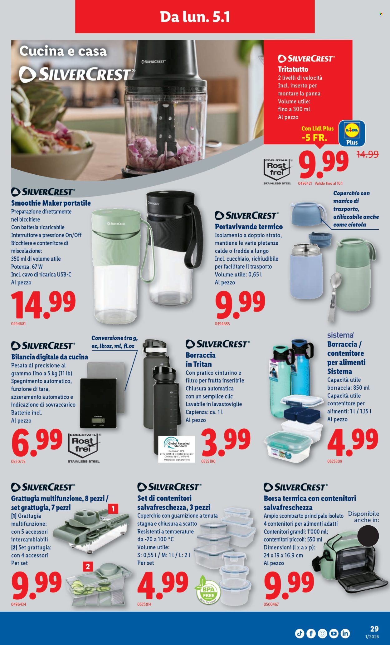 Volantino Lidl - 31.12.2025 - 7.1.2026. Pagina 29. Pagina 29