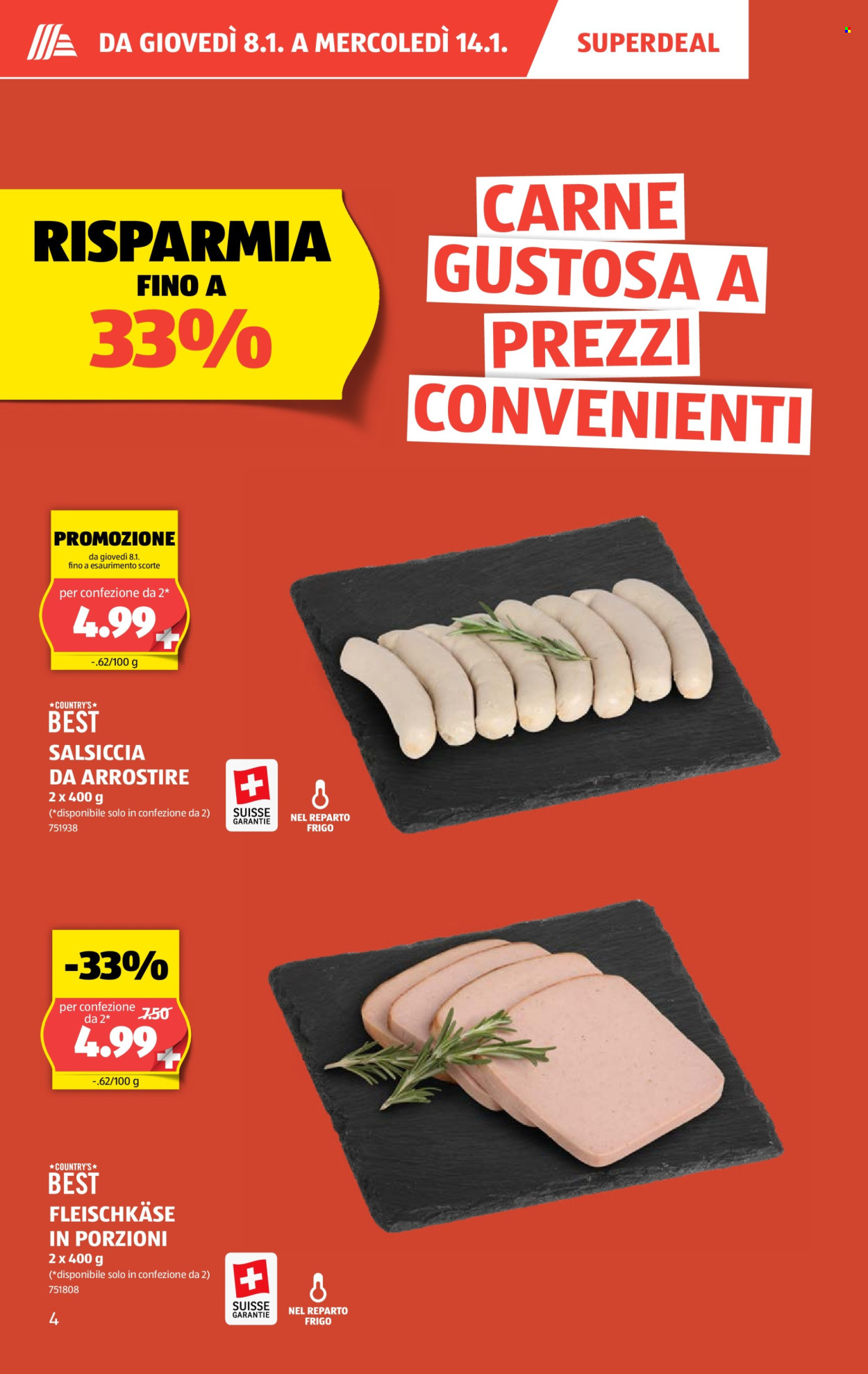 Volantino Aldi - 8.1.2026 - 14.1.2026. Pagina 4. Pagina 4