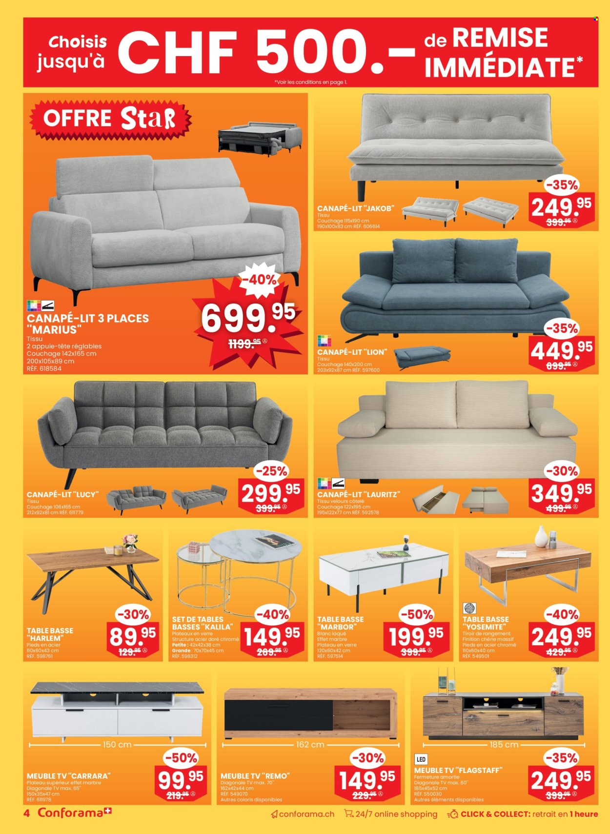 Volantino Conforama - 31.12.2025 - 13.1.2026. Pagina 4. Pagina 4