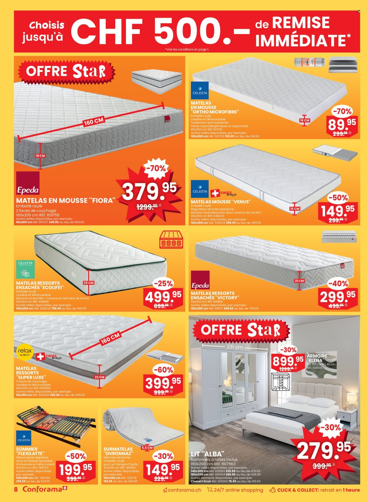 Volantino Conforama - 31.12.2025 - 13.1.2026. Pagina 8. Pagina 8