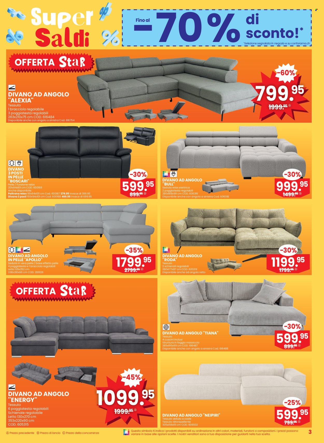 Volantino Conforama - 31.12.2025 - 13.1.2026. Pagina 3. Pagina 3