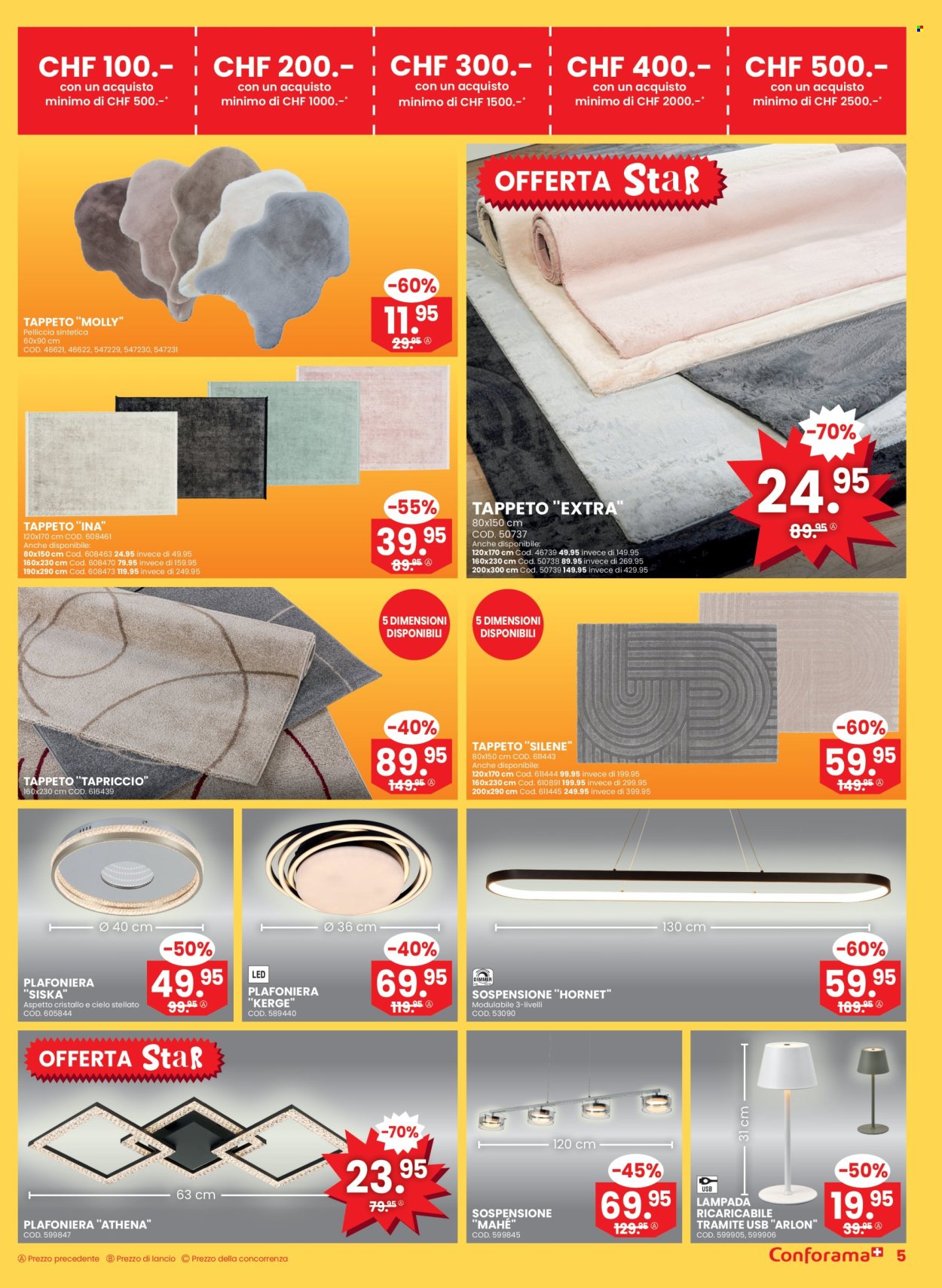 Volantino Conforama - 31.12.2025 - 13.1.2026. Pagina 5. Pagina 5