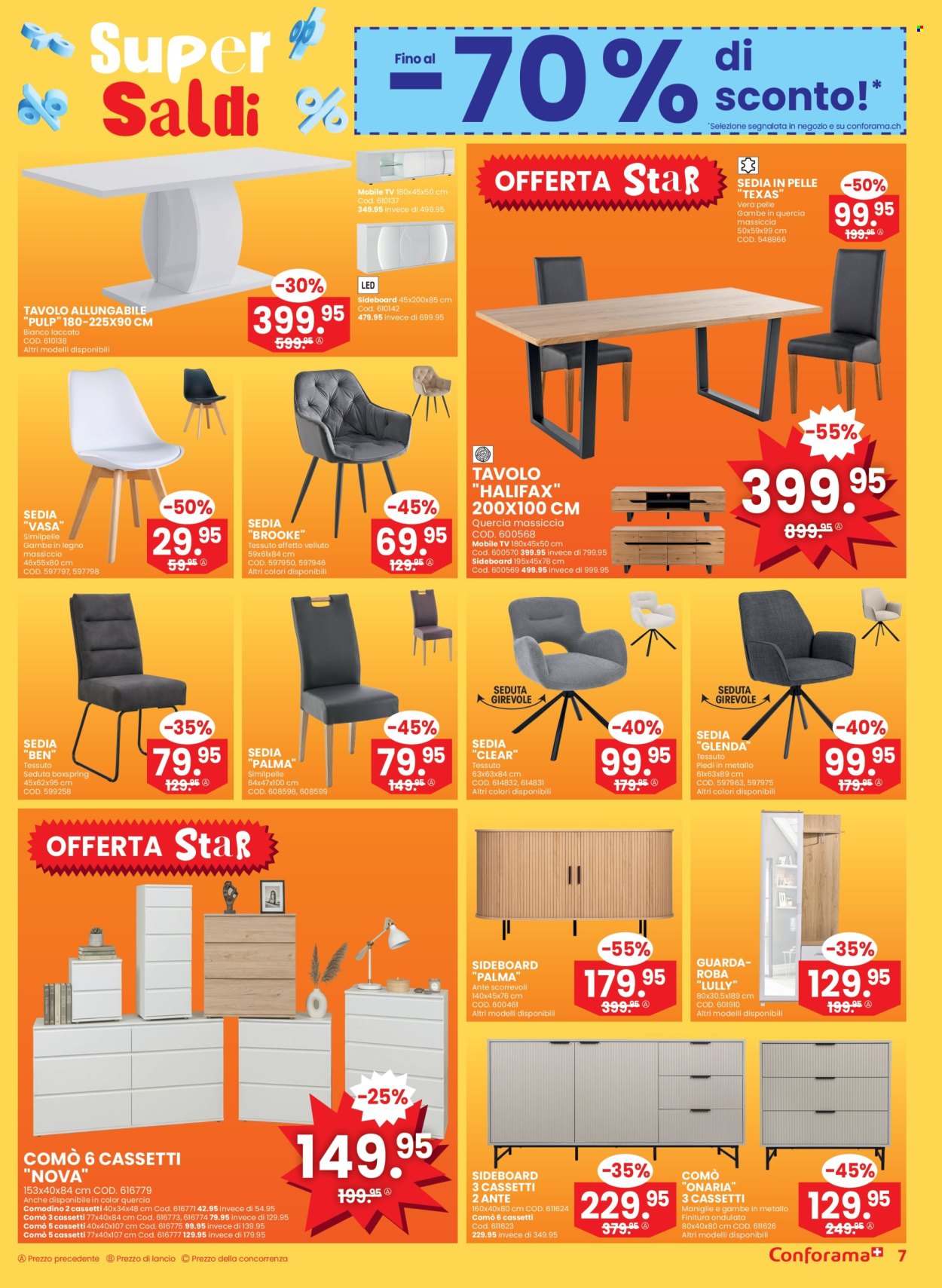 Volantino Conforama - 31.12.2025 - 13.1.2026. Pagina 7. Pagina 7