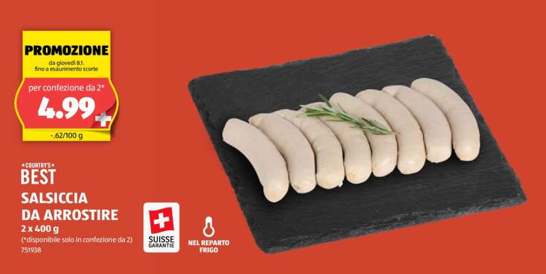 BEST SALSICCIA DA ARROSTIRE