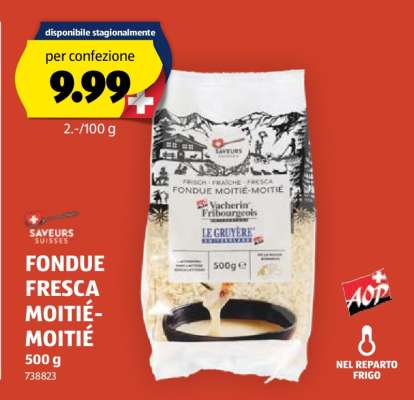 Fondue fresca moitié-moitié