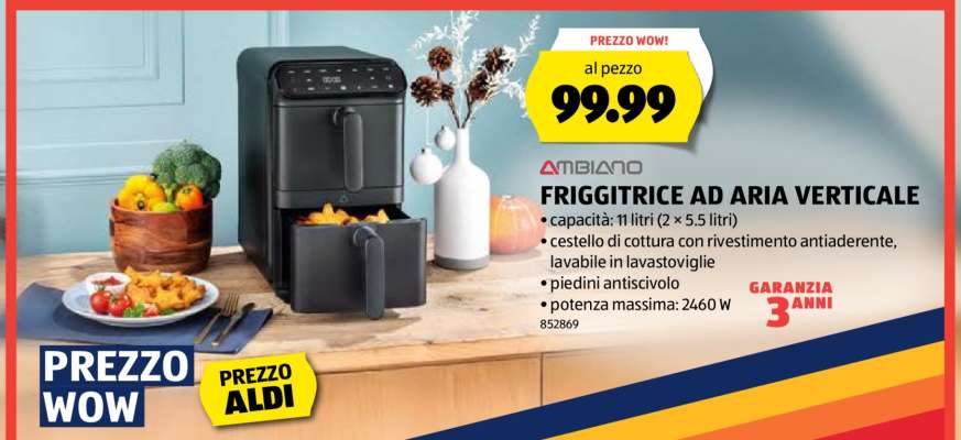 Friggitrice ad aria verticale Ambiano