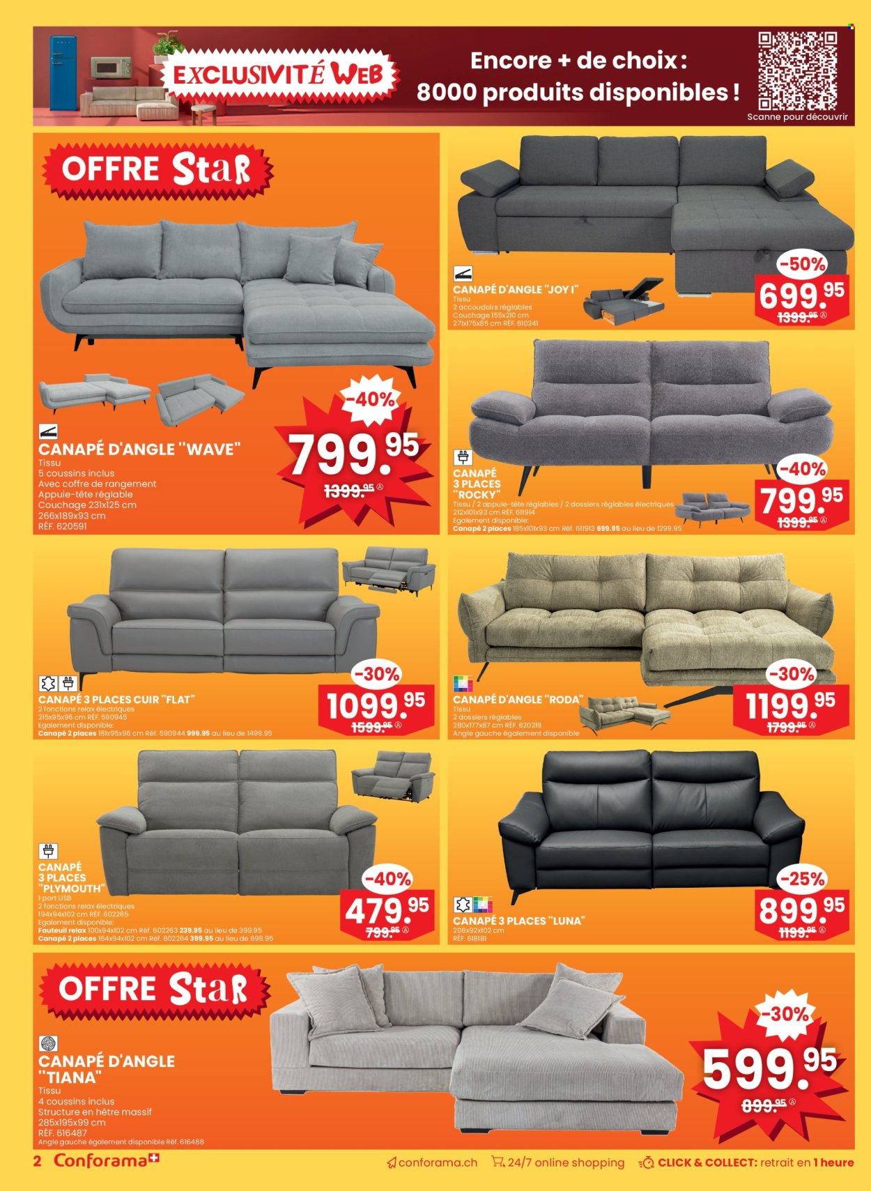 Volantino Conforama - 7.1.2026 - 20.1.2026. Pagina 2. Pagina 2