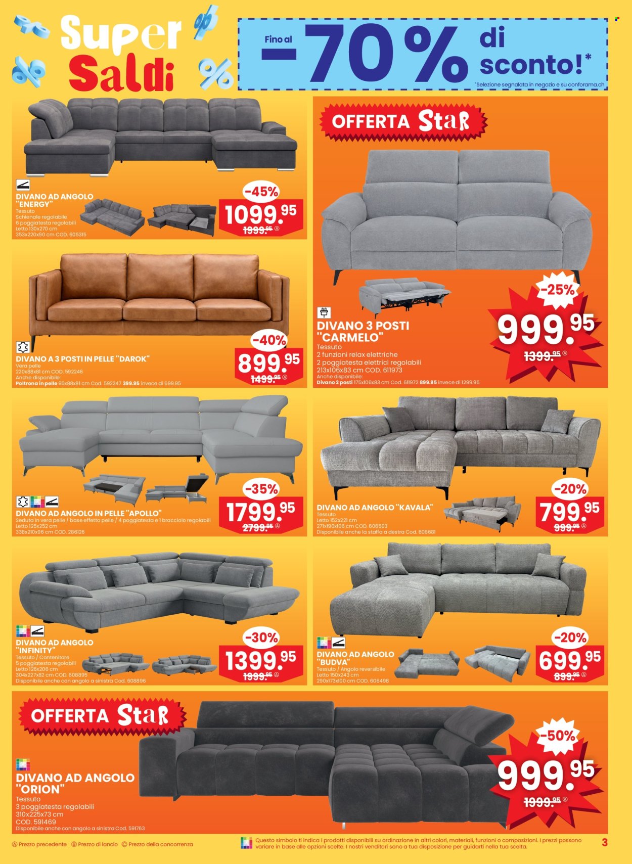 Volantino Conforama - 7.1.2026 - 20.1.2026. Pagina 3. Pagina 3